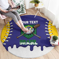 Brazil 2026 Baseball Custom Round Carpet Go Champions Drip Style
