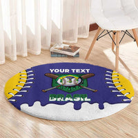 Brazil 2026 Baseball Custom Round Carpet Go Champions Drip Style