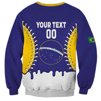 Brazil 2026 Baseball Custom Sweatshirt Go Champions Drip Style