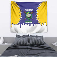 Brazil 2026 Baseball Custom Tapestry Go Champions Drip Style