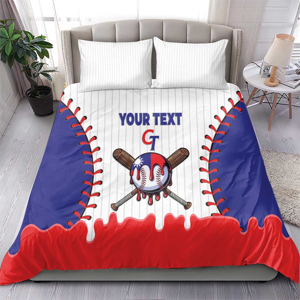 Chinese Taipei 2026 Baseball Custom Bedding Set Go Taiwan Drip Style
