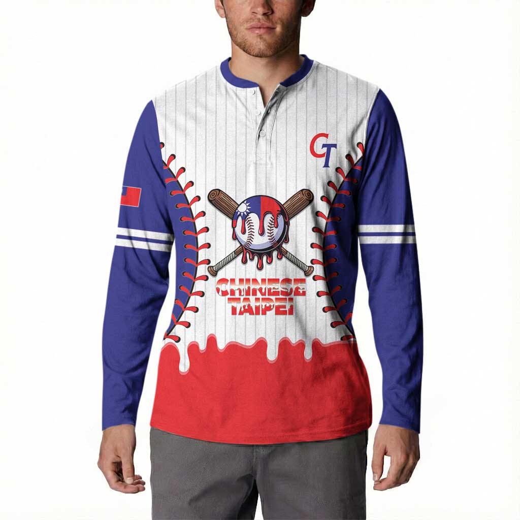 Chinese Taipei 2026 Baseball Custom Button Sweatshirt Go Taiwan Drip Style