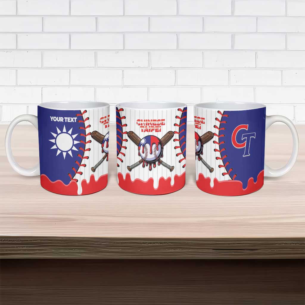 Chinese Taipei 2026 Baseball Custom Ceramic Mug Go Taiwan Drip Style