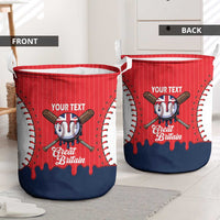 Great Britain 2026 Baseball Custom Laundry Basket Go Champions Drip Style