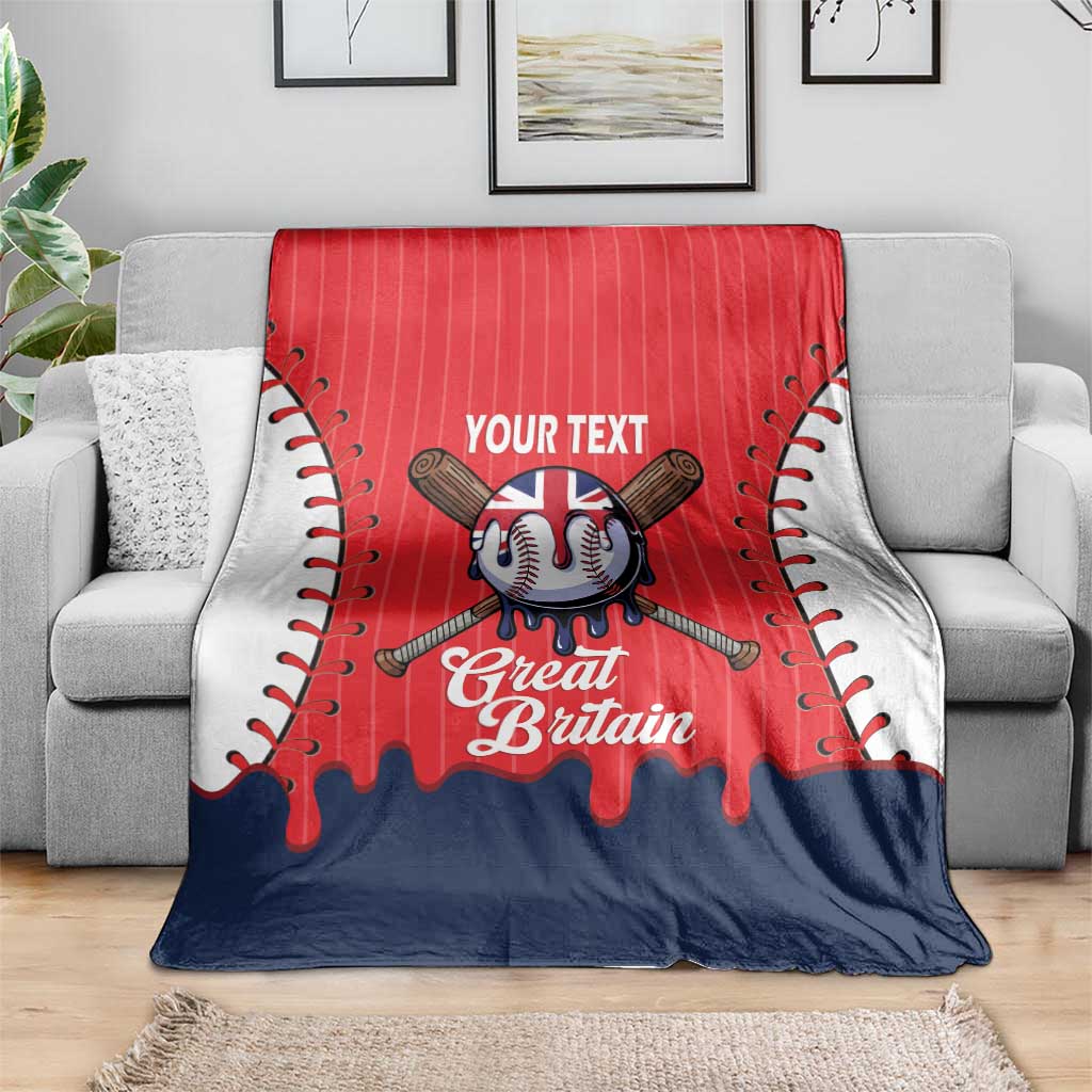 Great Britain 2026 Baseball Custom Blanket Go Champions Drip Style