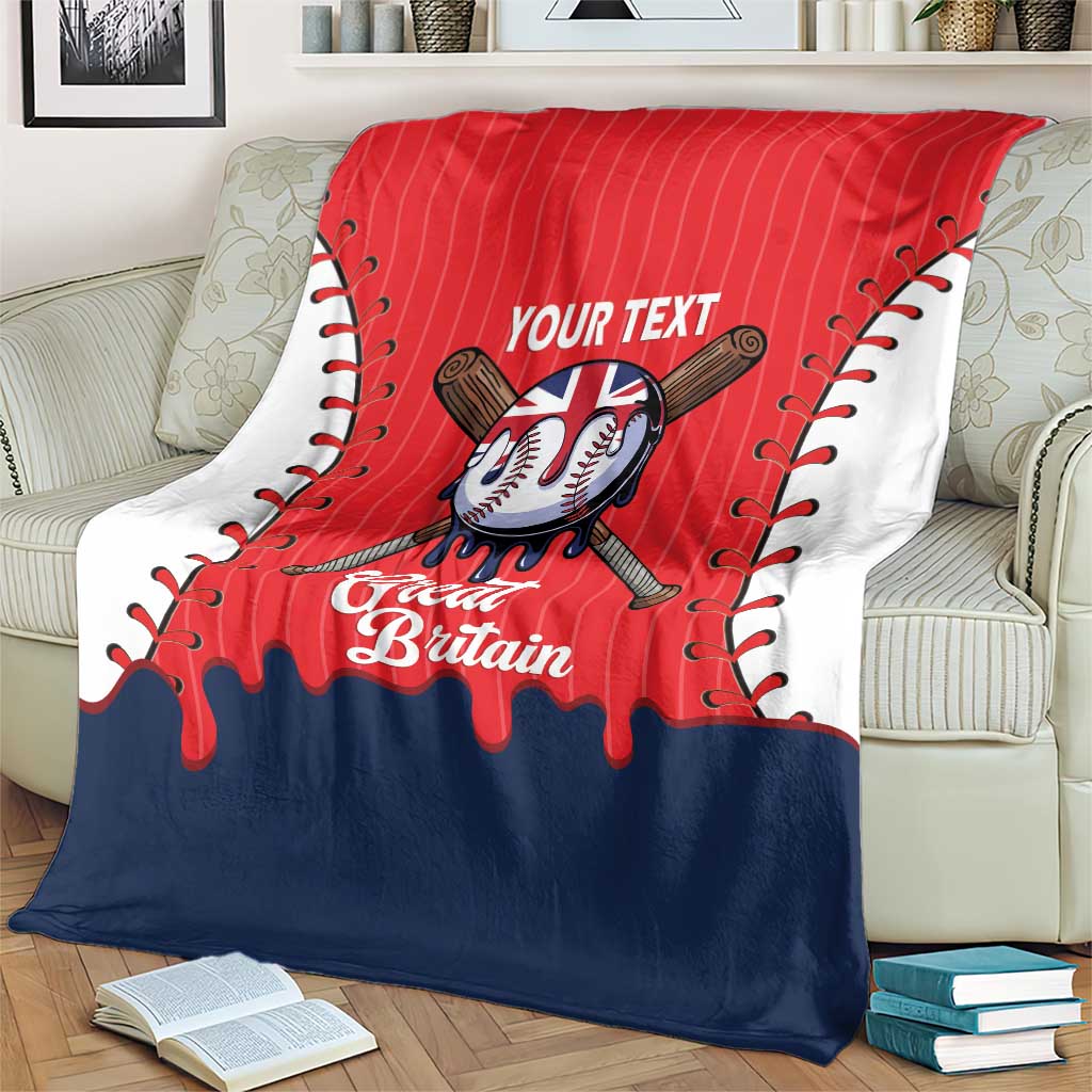 Great Britain 2026 Baseball Custom Blanket Go Champions Drip Style