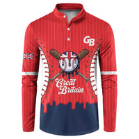 Great Britain 2026 Baseball Custom Button Sweatshirt Go Champions Drip Style