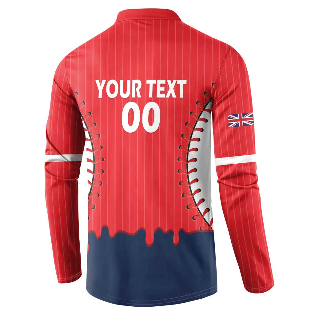 Great Britain 2026 Baseball Custom Button Sweatshirt Go Champions Drip Style