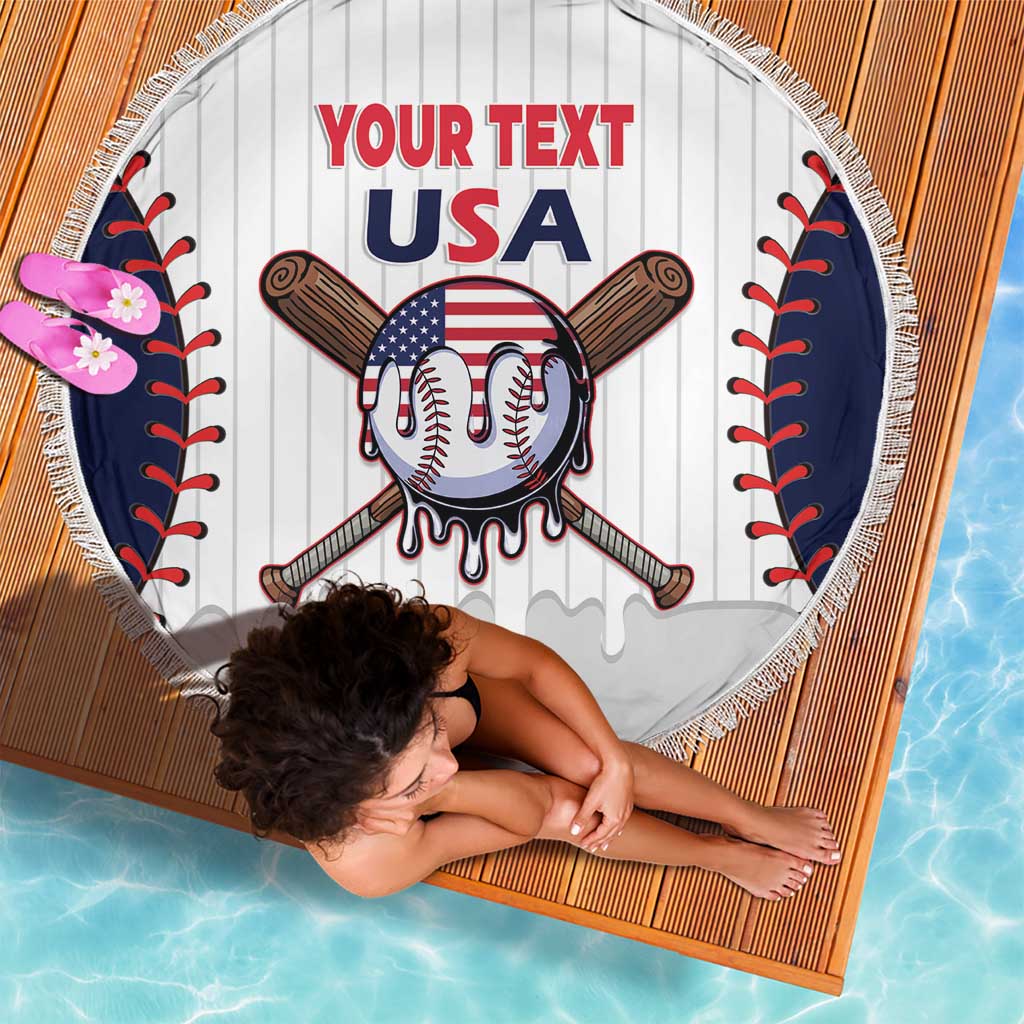 United States 2026 Baseball Custom Beach Blanket Go USA Drip Style