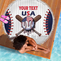 United States 2026 Baseball Custom Beach Blanket Go USA Drip Style