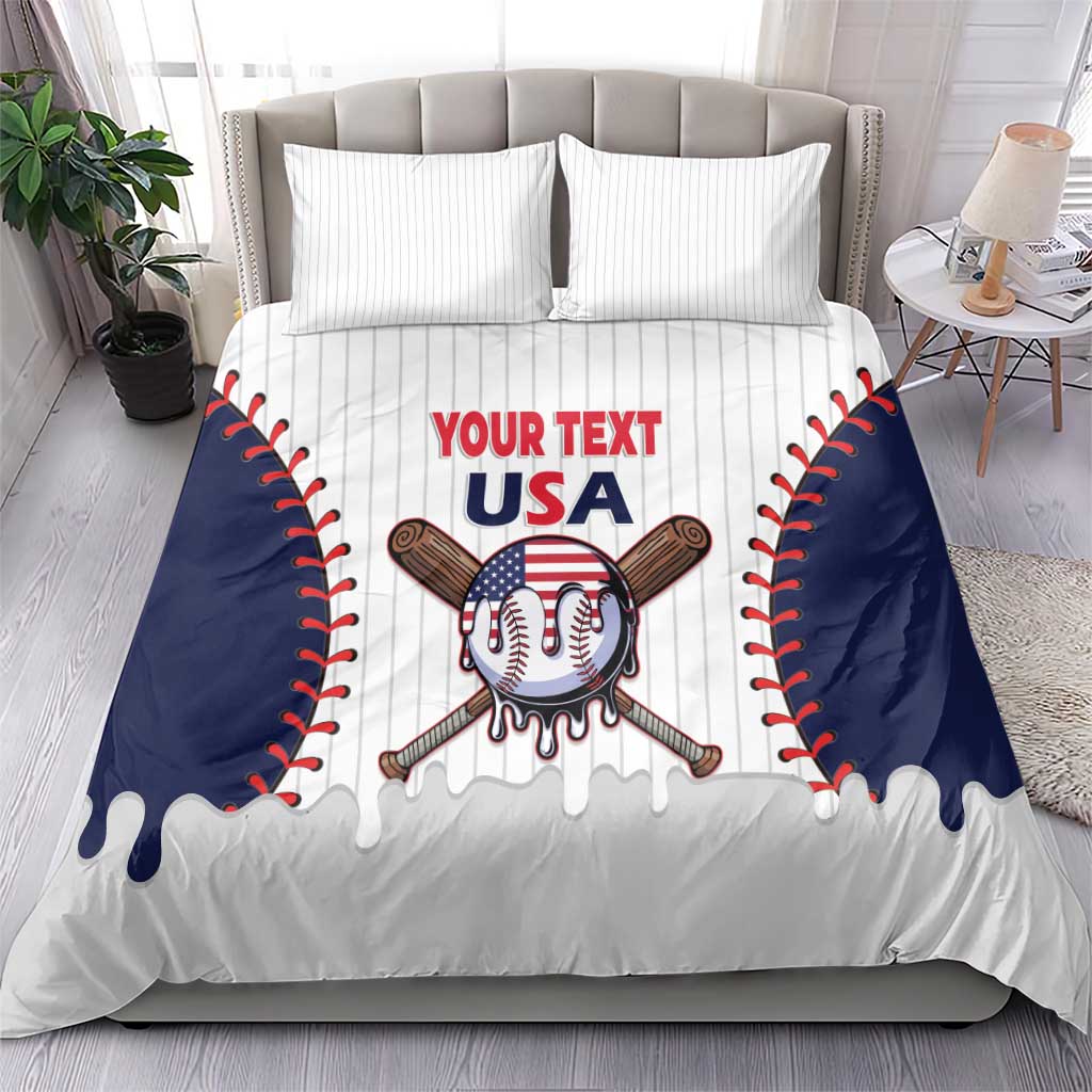 United States 2026 Baseball Custom Bedding Set Go USA Drip Style