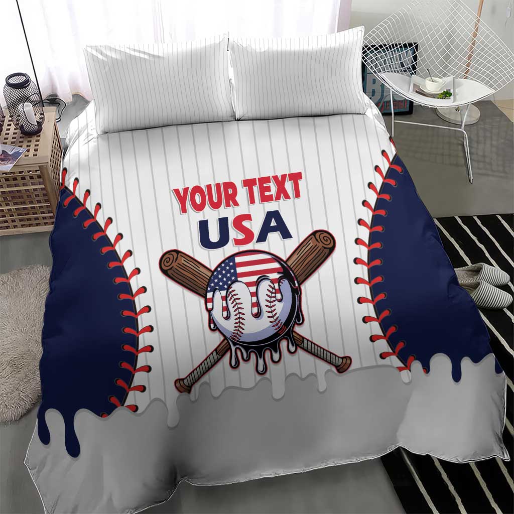 United States 2026 Baseball Custom Bedding Set Go USA Drip Style