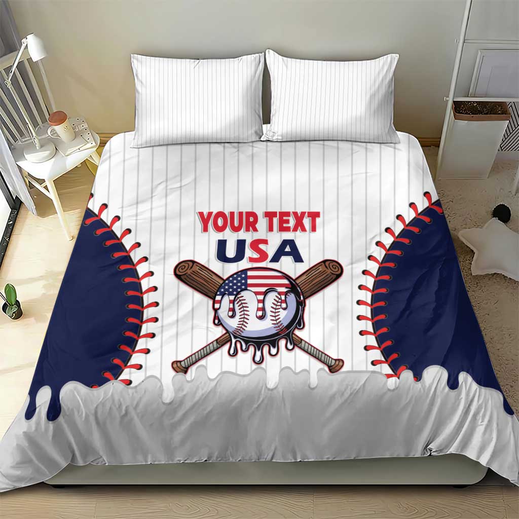 United States 2026 Baseball Custom Bedding Set Go USA Drip Style