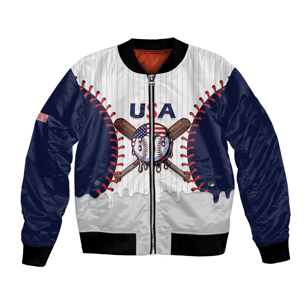 United States 2026 Baseball Custom Bomber Jacket Go USA Drip Style