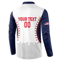 United States 2026 Baseball Custom Button Sweatshirt Go USA Drip Style