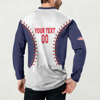 United States 2026 Baseball Custom Button Sweatshirt Go USA Drip Style