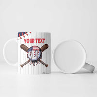 United States 2026 Baseball Custom Ceramic Mug Go USA Drip Style