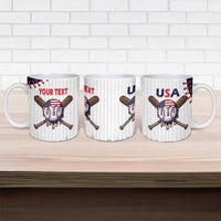 United States 2026 Baseball Custom Ceramic Mug Go USA Drip Style