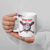 United States 2026 Baseball Custom Ceramic Mug Go USA Drip Style