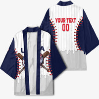 United States 2026 Baseball Custom Kimono Go USA Drip Style