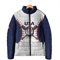 United States 2026 Baseball Custom Padded Jacket Go USA Drip Style