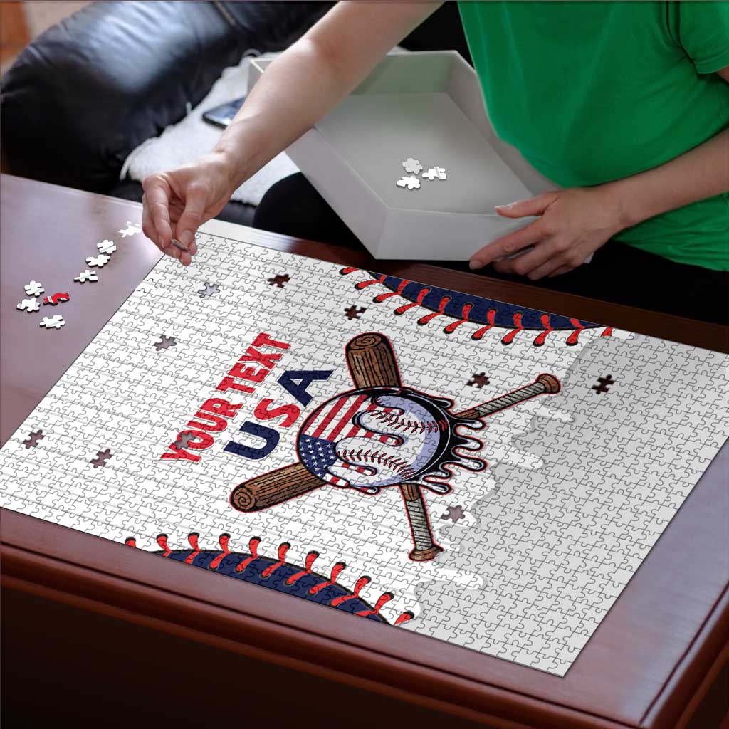 United States 2026 Baseball Custom Puzzle Go USA Drip Style