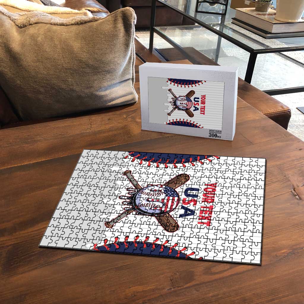 United States 2026 Baseball Custom Puzzle Go USA Drip Style