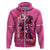 Kentucky Horse Racing Zip Hoodie 150th Anniversary With Roses - Pink Version - Wonder Print Shop