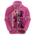 Kentucky Horse Racing Zip Hoodie 150th Anniversary With Roses - Pink Version - Wonder Print Shop