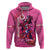 Kentucky Horse Racing Zip Hoodie 150th Anniversary With Roses - Pink Version - Wonder Print Shop