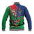 Namibia Independence Day Baseball Jacket Coat Of Arms Curve Style - Wonder Print Shop