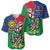 Namibia Independence Day Baseball Jersey Coat Of Arms Curve Style - Wonder Print Shop