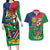 Namibia Independence Day Couples Matching Long Sleeve Bodycon Dress and Hawaiian Shirt Coat Of Arms Curve Style - Wonder Print Shop