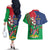 Namibia Independence Day Couples Matching Off The Shoulder Long Sleeve Dress and Hawaiian Shirt Coat Of Arms Curve Style - Wonder Print Shop