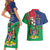 Namibia Independence Day Couples Matching Short Sleeve Bodycon Dress and Hawaiian Shirt Coat Of Arms Curve Style - Wonder Print Shop