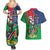 Namibia Independence Day Couples Matching Summer Maxi Dress and Hawaiian Shirt Coat Of Arms Curve Style - Wonder Print Shop