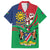 Namibia Independence Day Family Matching Long Sleeve Bodycon Dress and Hawaiian Shirt Coat Of Arms Curve Style - Wonder Print Shop