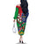 Namibia Independence Day Family Matching Off Shoulder Long Sleeve Dress and Hawaiian Shirt Coat Of Arms Curve Style - Wonder Print Shop