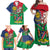 Namibia Independence Day Family Matching Off Shoulder Maxi Dress and Hawaiian Shirt Coat Of Arms Curve Style - Wonder Print Shop