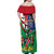 Namibia Independence Day Family Matching Off Shoulder Maxi Dress and Hawaiian Shirt Coat Of Arms Curve Style - Wonder Print Shop