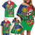 Namibia Independence Day Family Matching Off Shoulder Short Dress and Hawaiian Shirt Coat Of Arms Curve Style - Wonder Print Shop