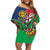 Namibia Independence Day Family Matching Off Shoulder Short Dress and Hawaiian Shirt Coat Of Arms Curve Style - Wonder Print Shop