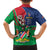 Namibia Independence Day Family Matching Puletasi and Hawaiian Shirt Coat Of Arms Curve Style - Wonder Print Shop