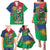 Namibia Independence Day Family Matching Puletasi and Hawaiian Shirt Coat Of Arms Curve Style - Wonder Print Shop