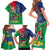 Namibia Independence Day Family Matching Short Sleeve Bodycon Dress and Hawaiian Shirt Coat Of Arms Curve Style - Wonder Print Shop