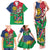 Namibia Independence Day Family Matching Tank Maxi Dress and Hawaiian Shirt Coat Of Arms Curve Style - Wonder Print Shop