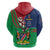 Namibia Independence Day Hoodie Coat Of Arms Curve Style - Wonder Print Shop