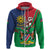 Namibia Independence Day Hoodie Coat Of Arms Curve Style - Wonder Print Shop