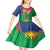 Namibia Independence Day Kid Short Sleeve Dress Coat Of Arms Curve Style - Wonder Print Shop