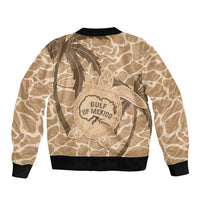 Gulf of Mexico Forever Bomber Jacket Mexican Turtle Brown Version